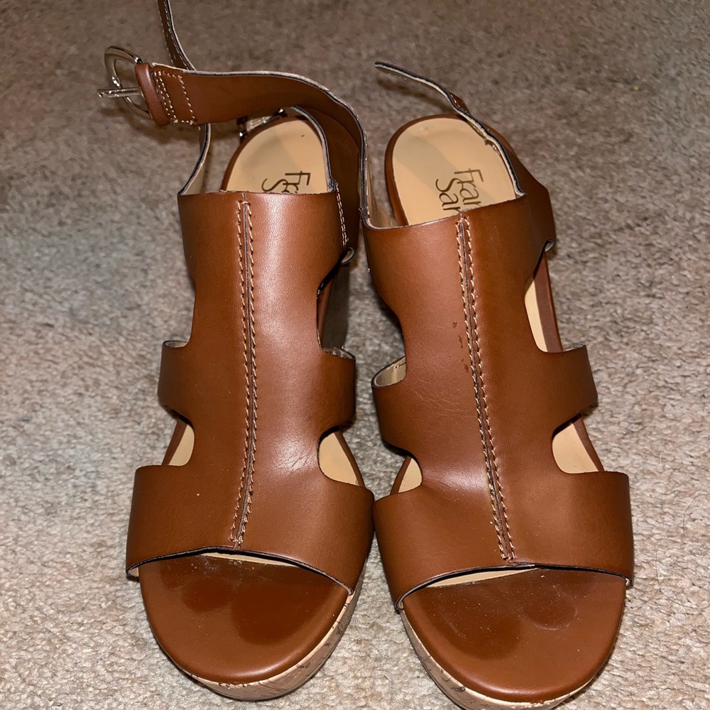 Brown Wedge Sandals